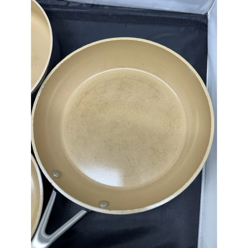 Ninja Extended Life Ceramic Pans 8” Skillet 10.25” Pan 3 Qt - Lot of 3